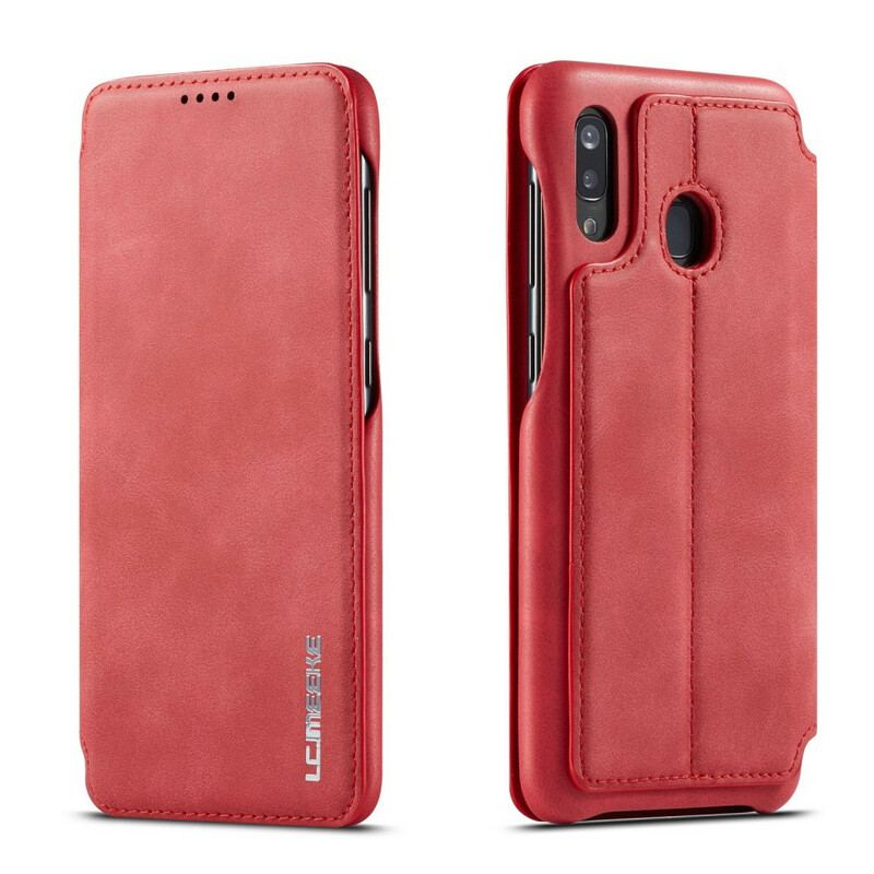 Flip Cover Samsung Galaxy A30 / A20 LC.IMEEKE Effet Cuir