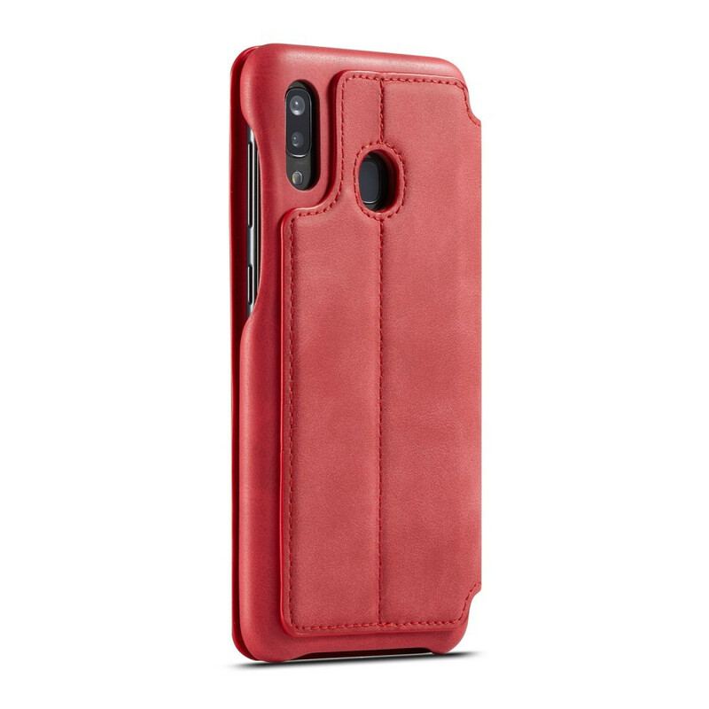 Flip Cover Samsung Galaxy A30 / A20 LC.IMEEKE Effet Cuir