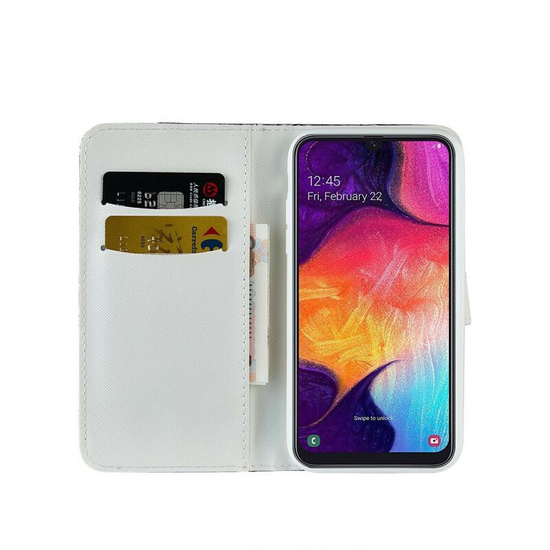 Housse Samsung Galaxy A30 / A20 Croco Diamants