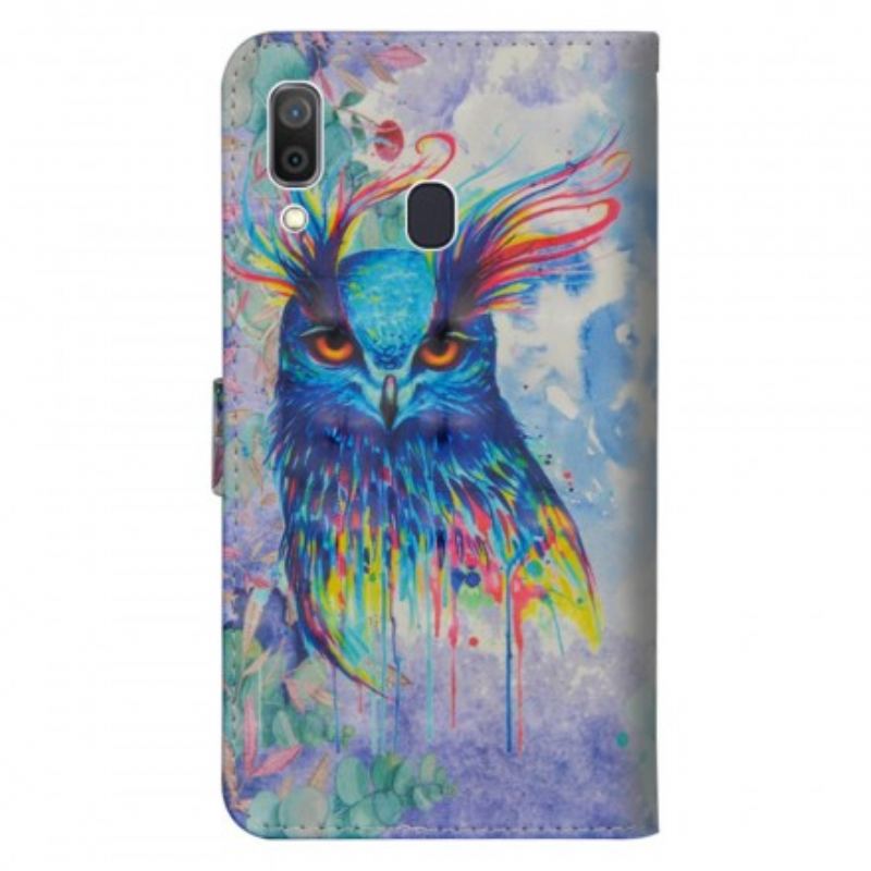 Housse Samsung Galaxy A30 / A20 Oiseau Aquarelle