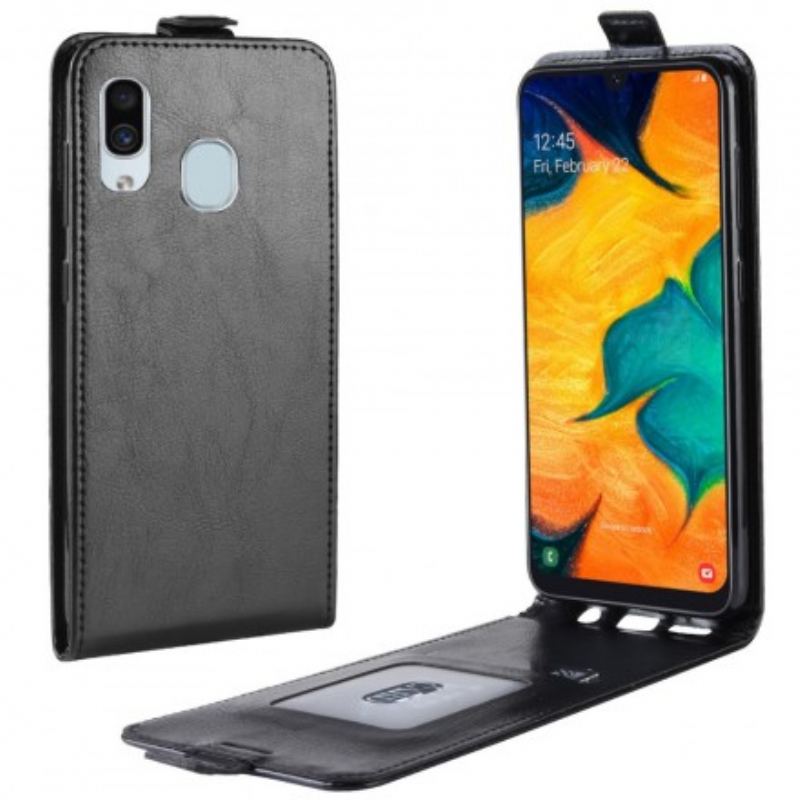 Housse Samsung Galaxy A30 / A20 Rabattable Effet Cuir