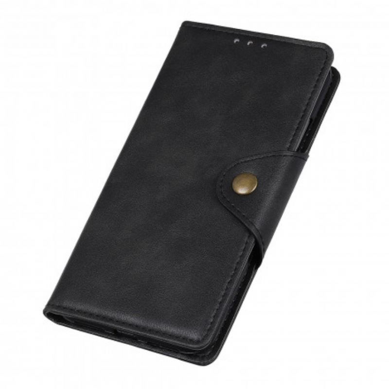 Housse Motorola G60s Simili Cuir Bouton