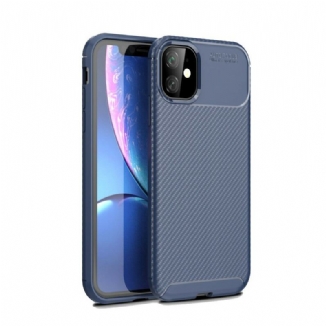 Coque iPhone 11 Flexible Texture Fibre Carbone