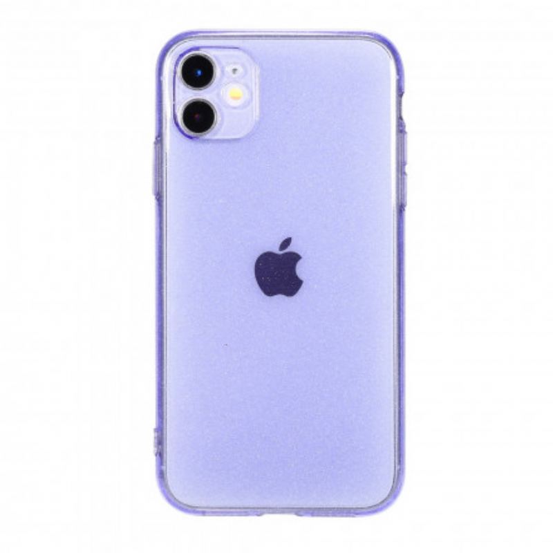 Coque iPhone 11 Fluorescente Paillettes