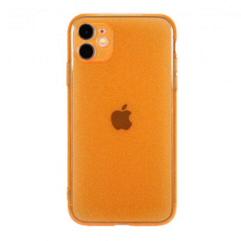 Coque iPhone 11 Fluorescente Paillettes