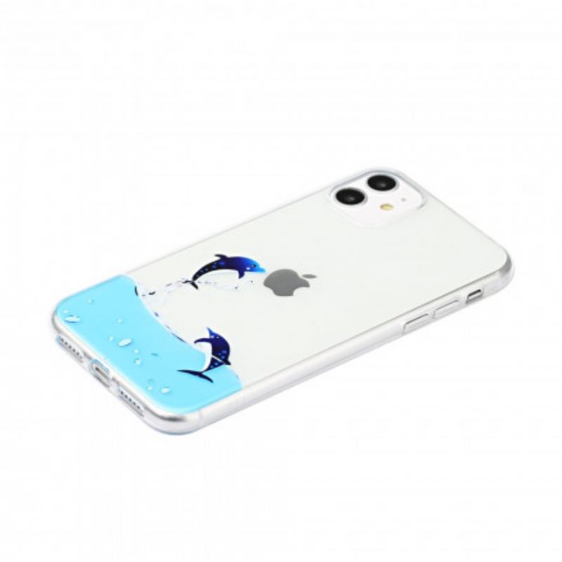 Coque iPhone 11 Jeux de Dauphins