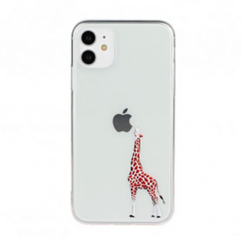 Coque iPhone 11 Jeux de Girafe Logo