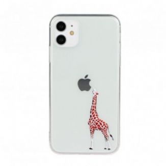 Coque iPhone 11 Jeux de Girafe Logo