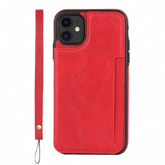 Coque iPhone 11 Porte-Cartes Support et Lanière