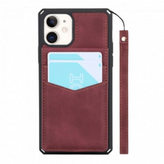 Coque iPhone 11 Porte-Cartes Support Vertical et Horizontal