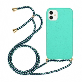 Coque iPhone 11 Silicone avec Cordon Coloré