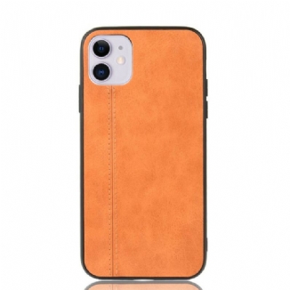 Coque iPhone 11 Style Cuir Coutures