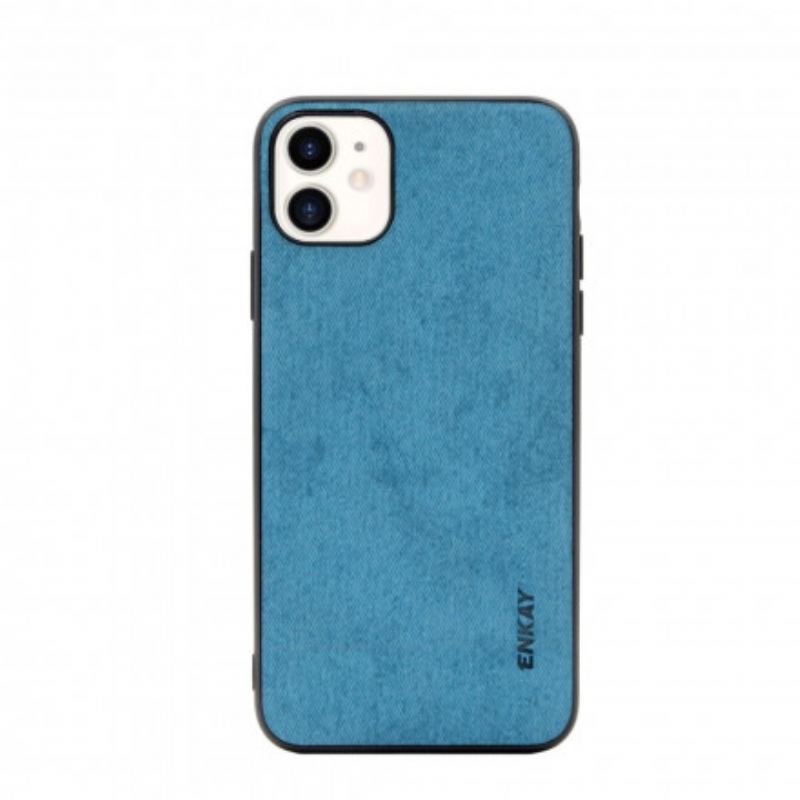 Coque iPhone 11 texture Tissu ENKAY