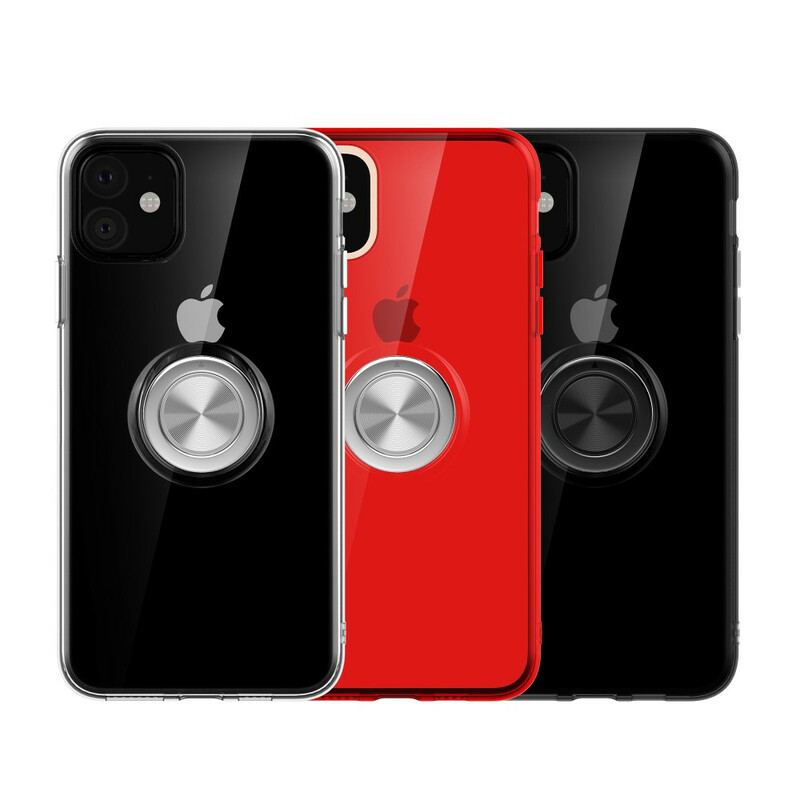 Coque iPhone 11 Transparente avec Anneau-Support