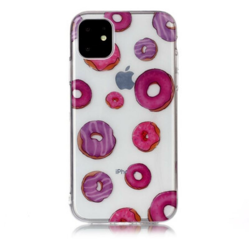 Coque iPhone 11 Transparente Fan de Donuts