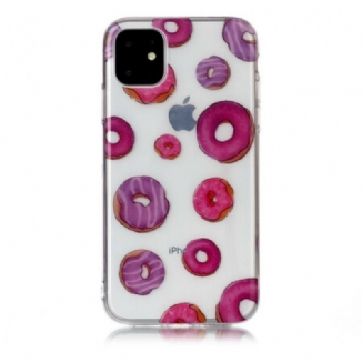 Coque iPhone 11 Transparente Fan de Donuts