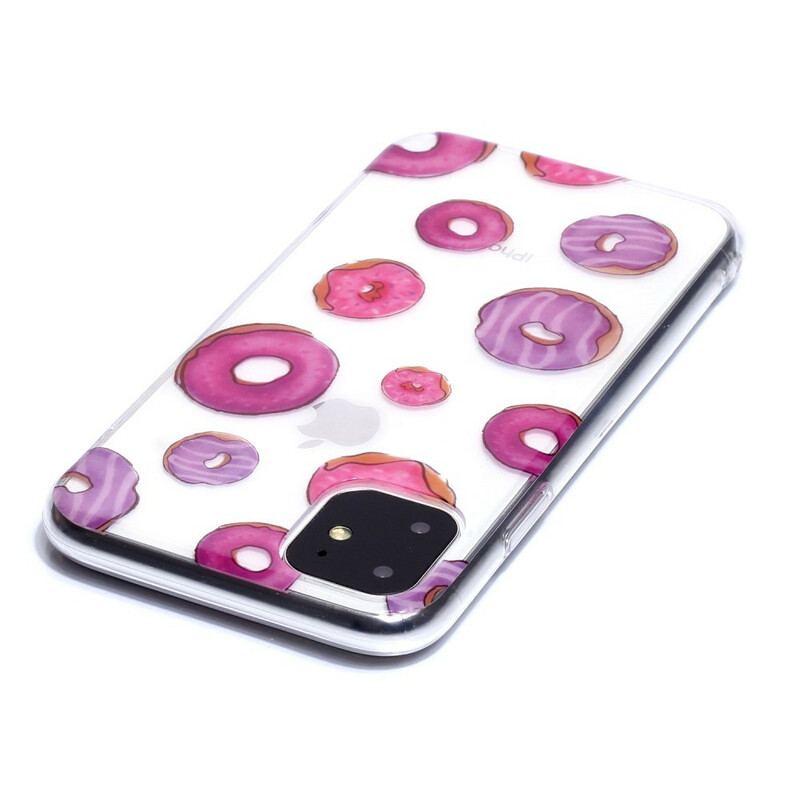 Coque iPhone 11 Transparente Fan de Donuts