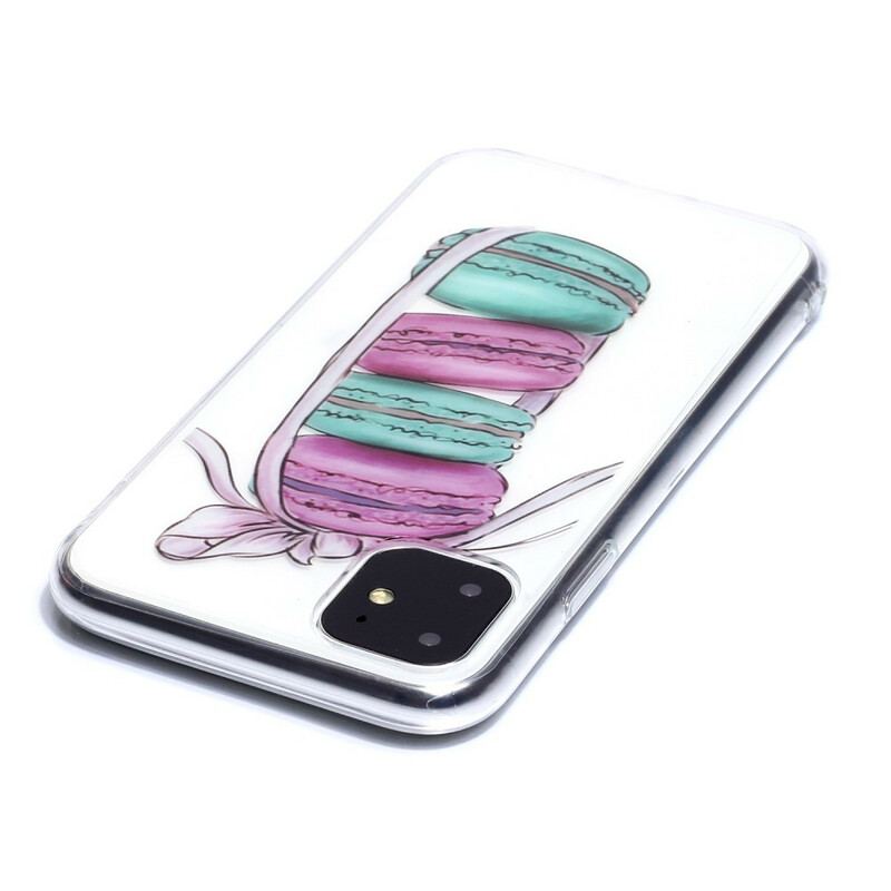 Coque iPhone 11 Transparente Macarons Gourmands