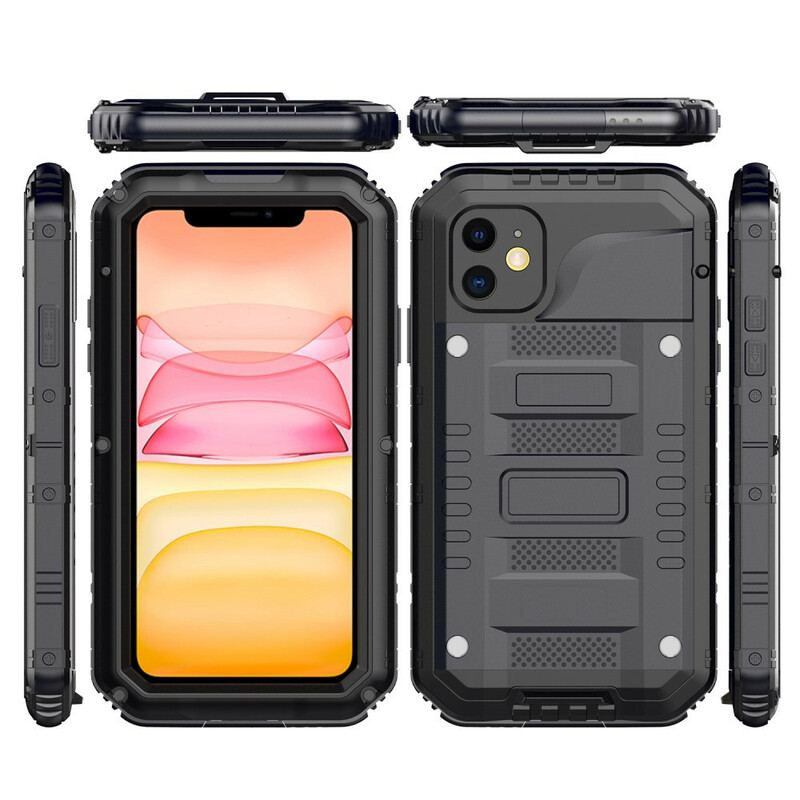 Coque iPhone 11 Waterproof Verre Trempé et Métal