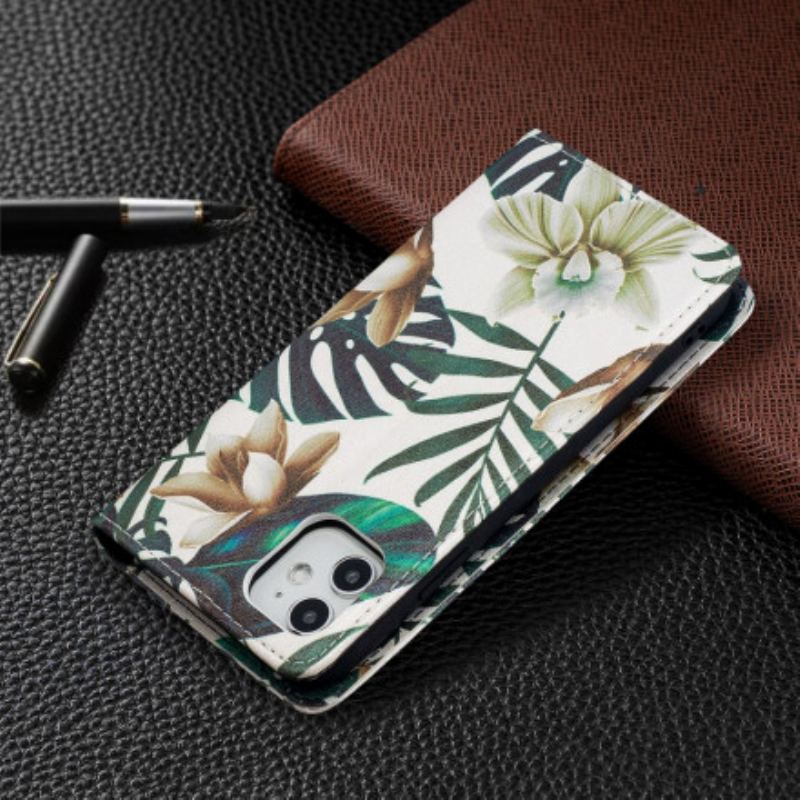 Flip Cover iPhone 11 Feuilles