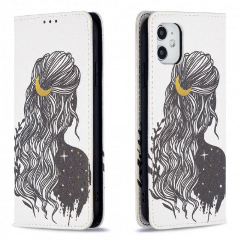 Flip Cover iPhone 11 Jolie Chevelure