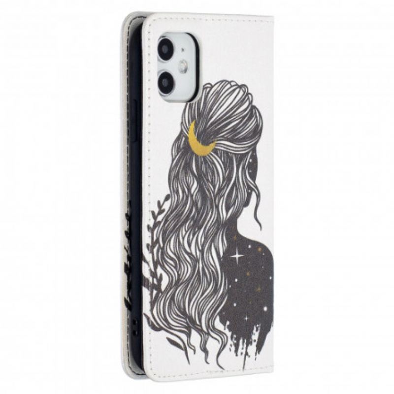 Flip Cover iPhone 11 Jolie Chevelure