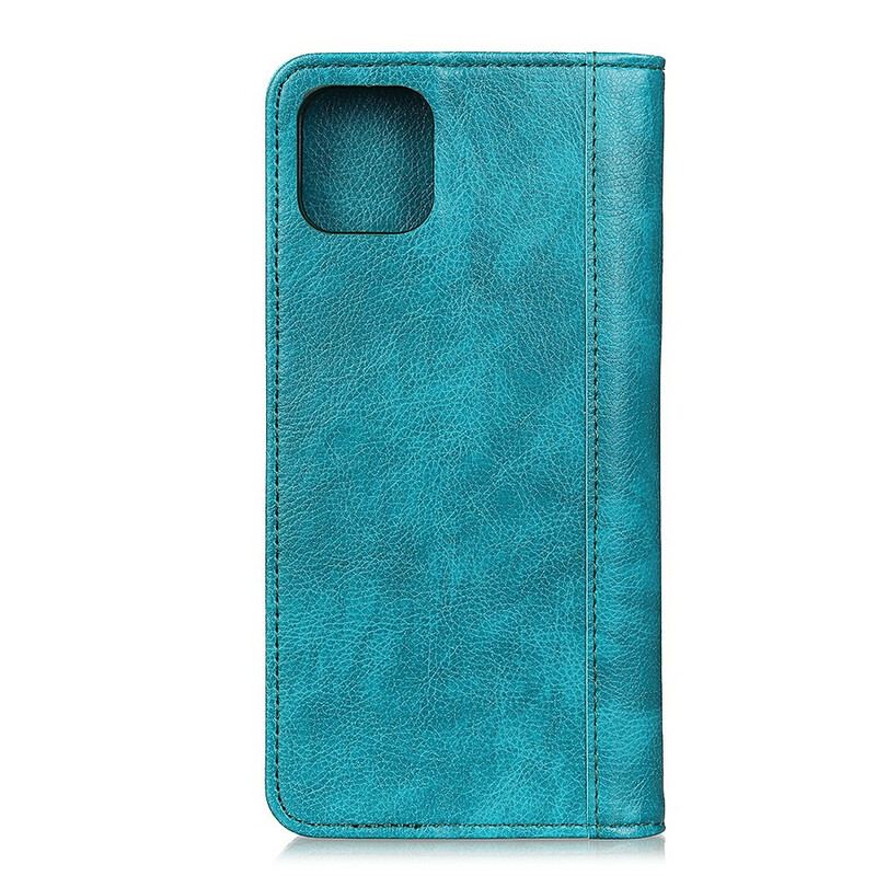 Flip Cover iPhone 11 Version Coloré Cuir Fendu