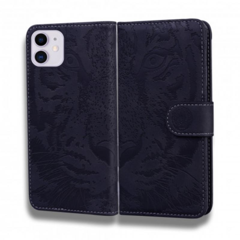 Housse iPhone 11 Empreinte Face de Tigre