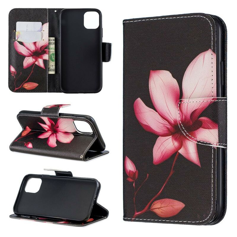 Housse iPhone 11 Fleur Rose