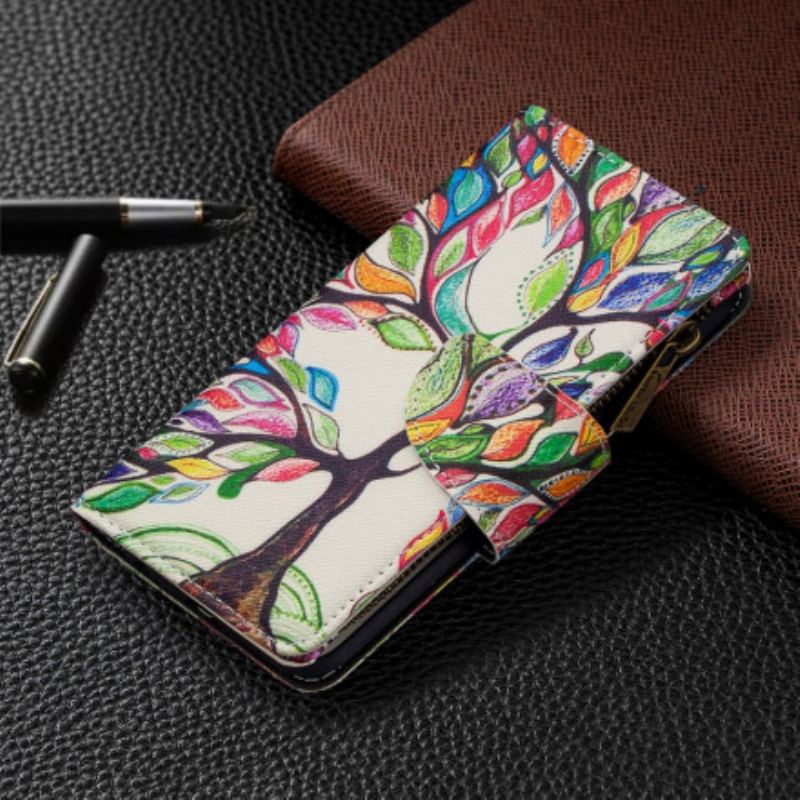 Housse iPhone 11 Poche Zippée Arbre