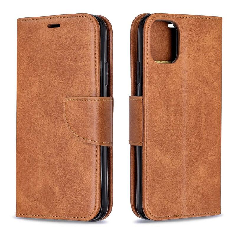 Housse iPhone 11 Style Cuir à Lanière