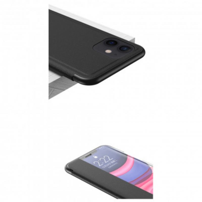 View Cover iPhone 11 Simili Cuir Texturé