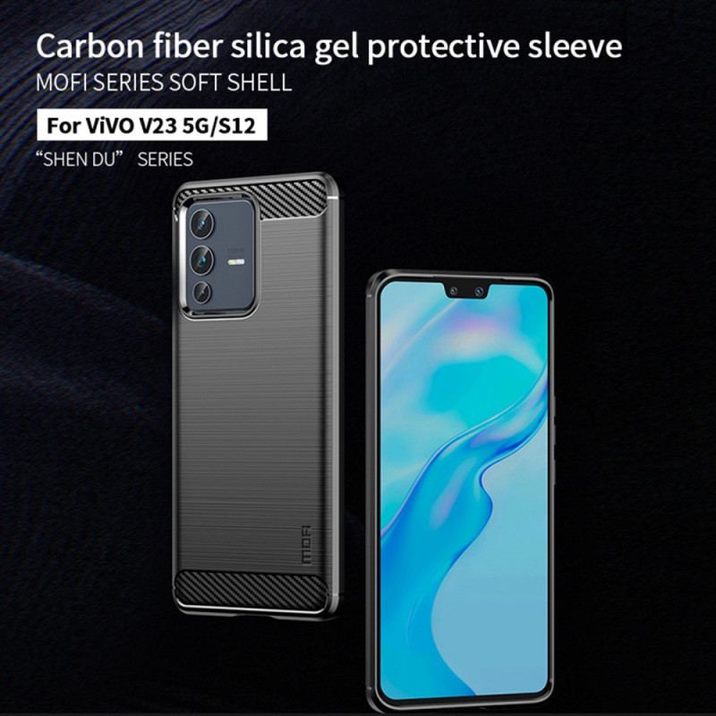 Coque Vivo V23 5G Fibre Carbone Brossée