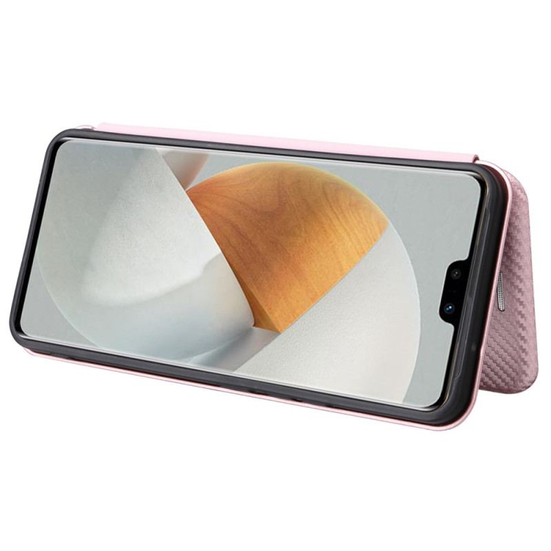 Flip Cover Vivo V23 5G Fibre Carbone Colorée