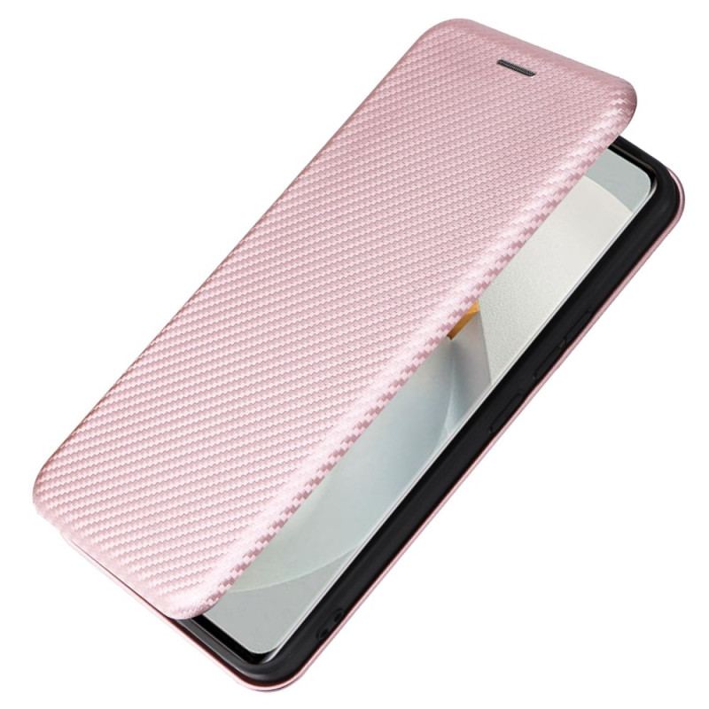 Flip Cover Vivo V23 5G Fibre Carbone Colorée