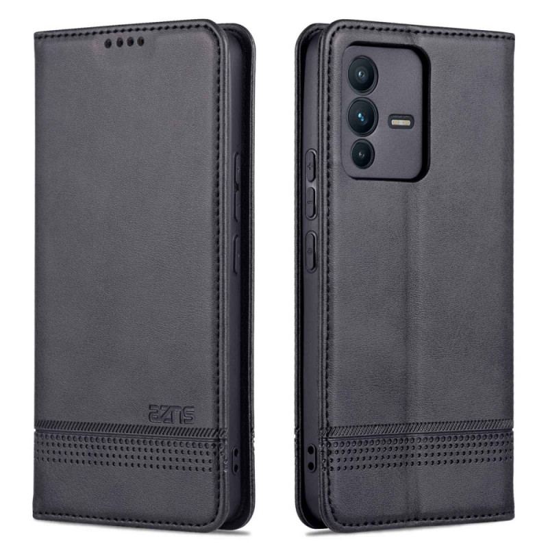 Flip Cover Vivo V23 5G Simili Cuir AZNS