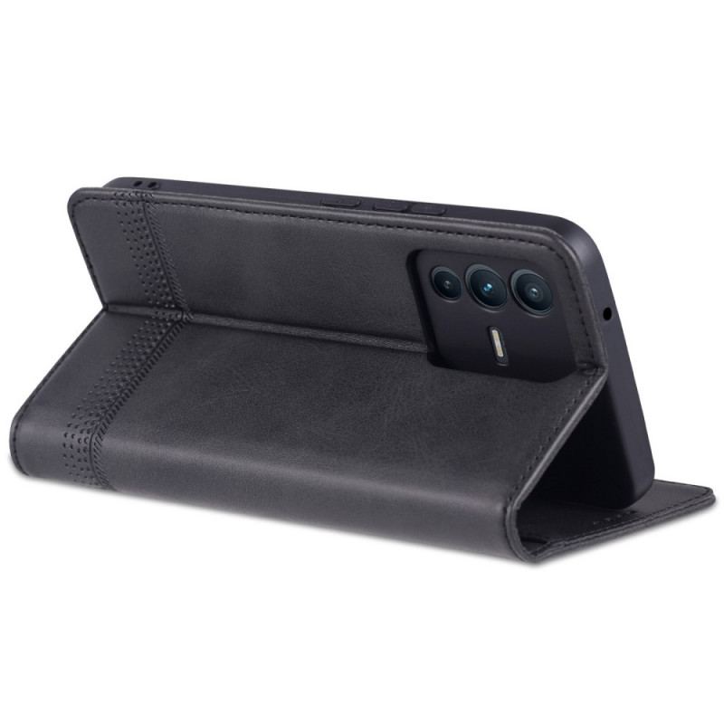 Flip Cover Vivo V23 5G Simili Cuir AZNS