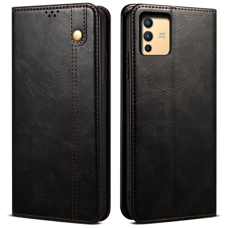 Flip Cover Vivo V23 5G Simili Cuir Ciré