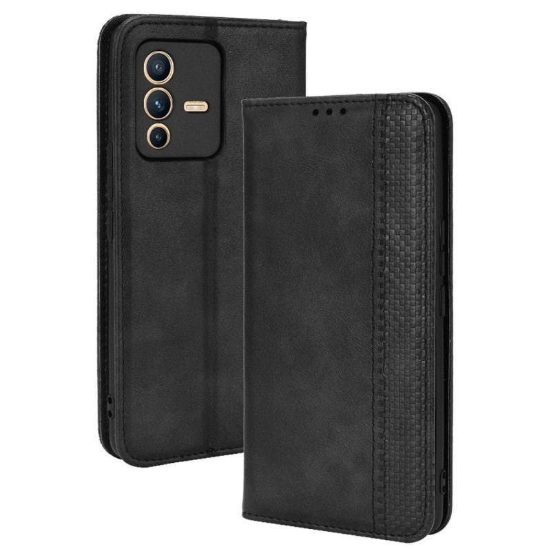 Flip Cover Vivo V23 5G Simili Cuir Stylé