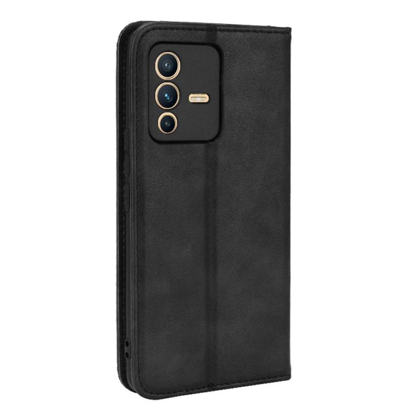 Flip Cover Vivo V23 5G Simili Cuir Stylé