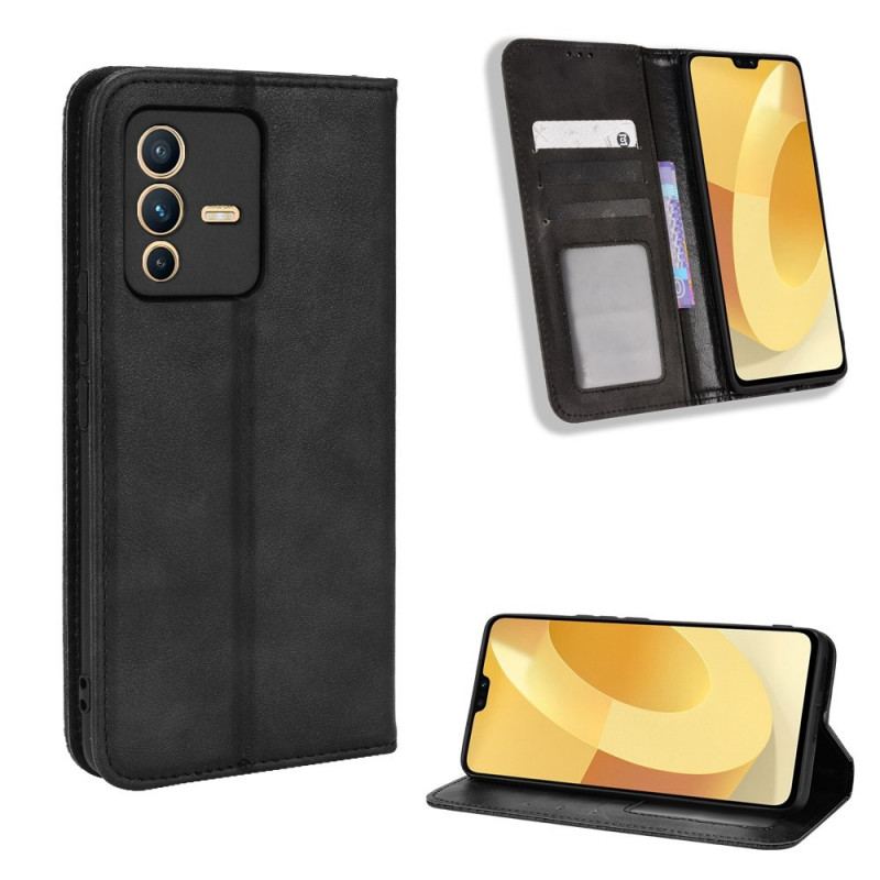 Flip Cover Vivo V23 5G Simili Cuir Stylé