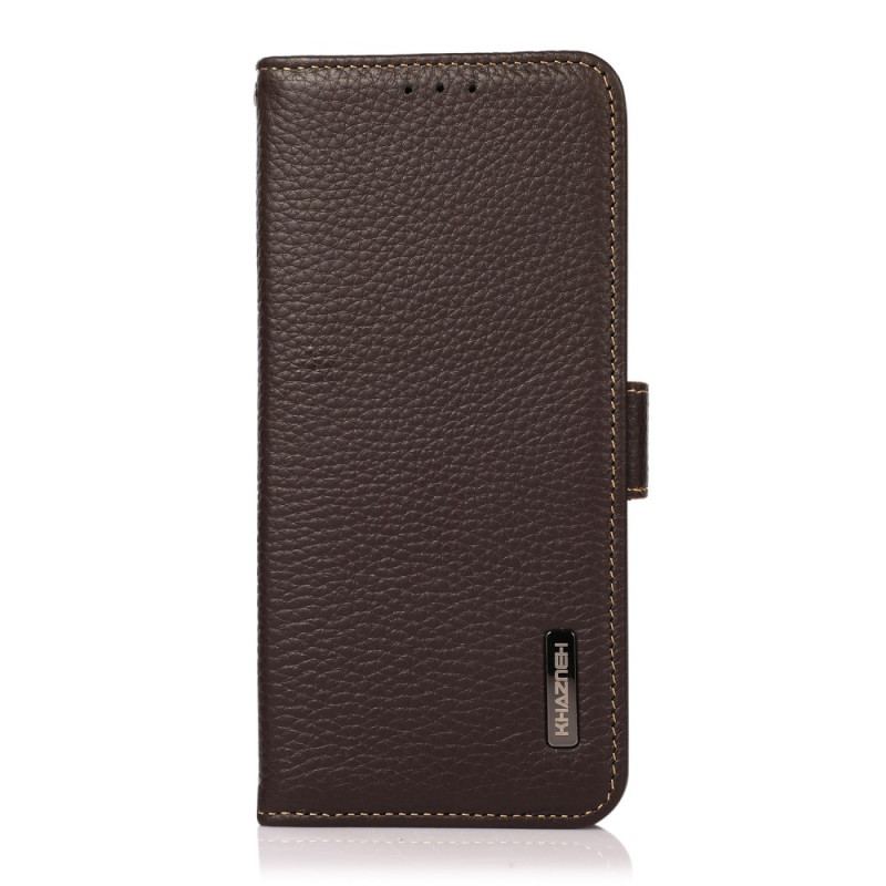 Housse Vivo V23 5G Cuir Litchi KHAZNEH Protection RFID