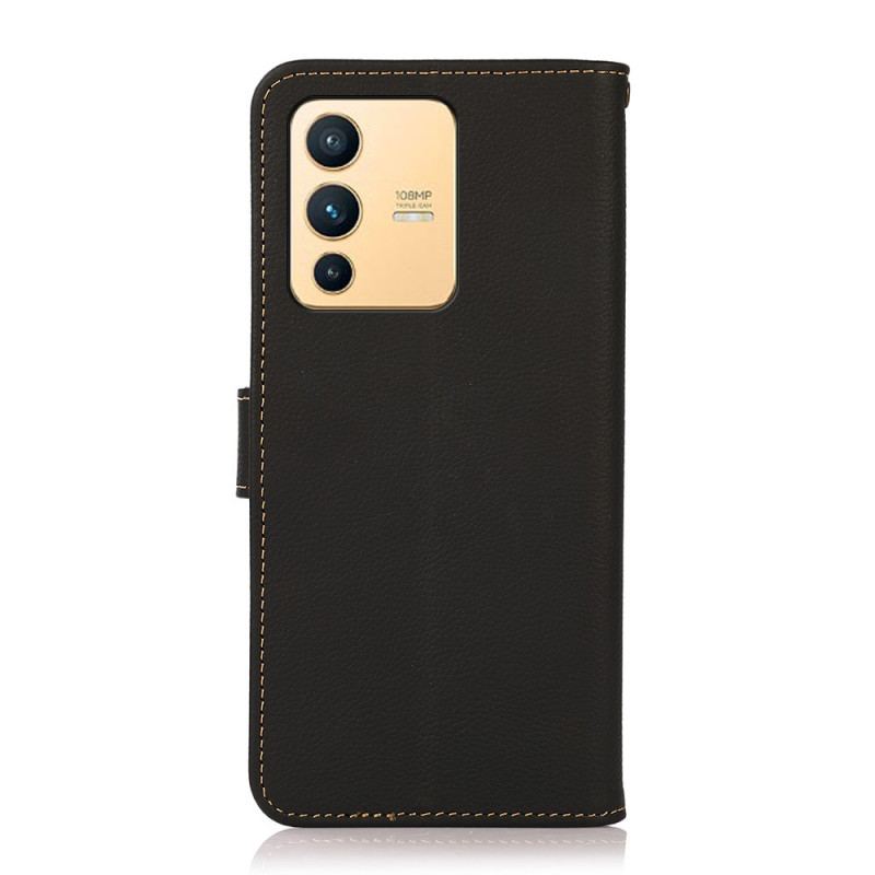 Housse Vivo V23 5G Cuir Véritable KHAZNEH RFID