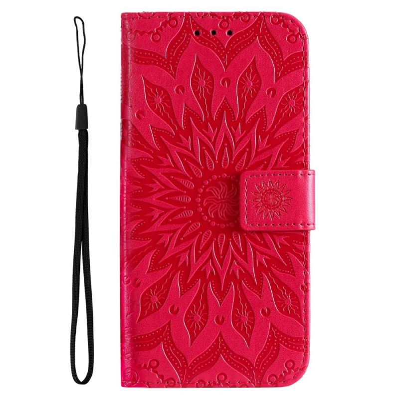 Housse Vivo V23 5G Mandala Soleil avec Lanière