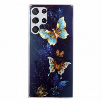 Coque Samsung Galaxy A3 Papillons Fluorescente