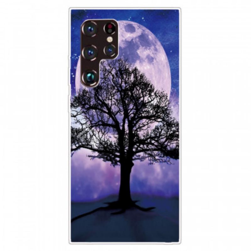 Coque Samsung Galaxy S22 Ultra 5G Arbre et Lune