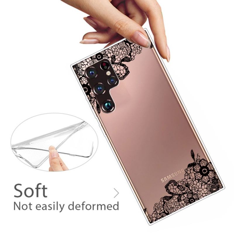 Coque Samsung Galaxy S22 Ultra 5G Dentelle Fine