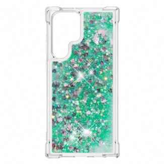 Coque Samsung Galaxy S22 Ultra 5G Désires Paillettes