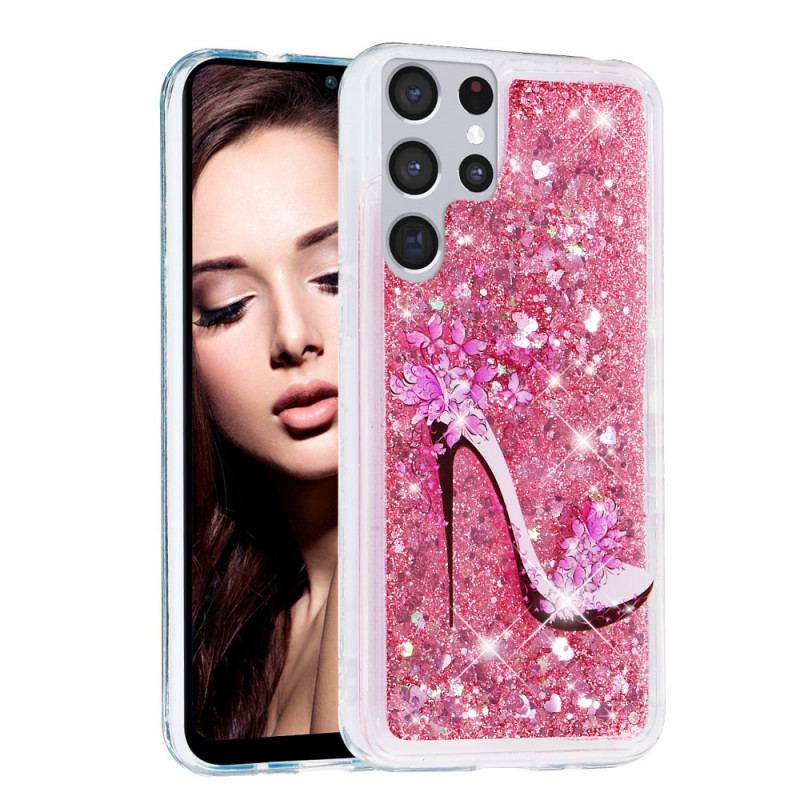 Coque Samsung Galaxy S22 Ultra 5G Escarpin Paillettes