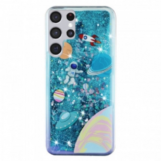 Coque Samsung Galaxy S22 Ultra 5G Espace Paillettes